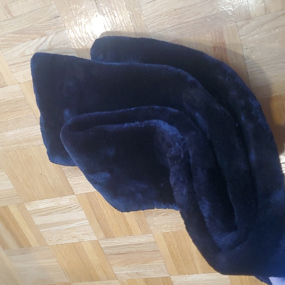 Sheared Beaver Fur Cape Shawl Scarf Wrap Collar - Picture 13 of 15